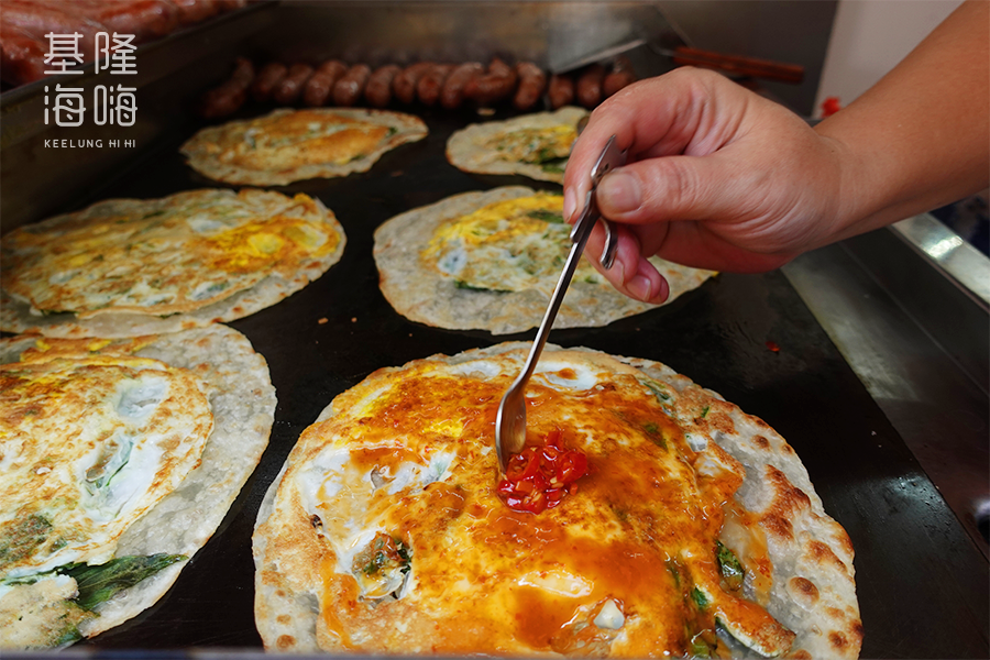 基隆祐見靖好香腸蛋餅