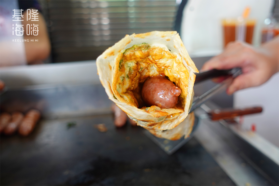基隆香腸蛋餅