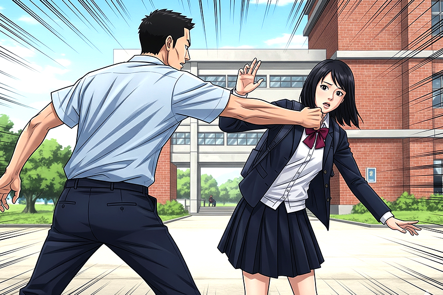 惡狼夜襲女學生