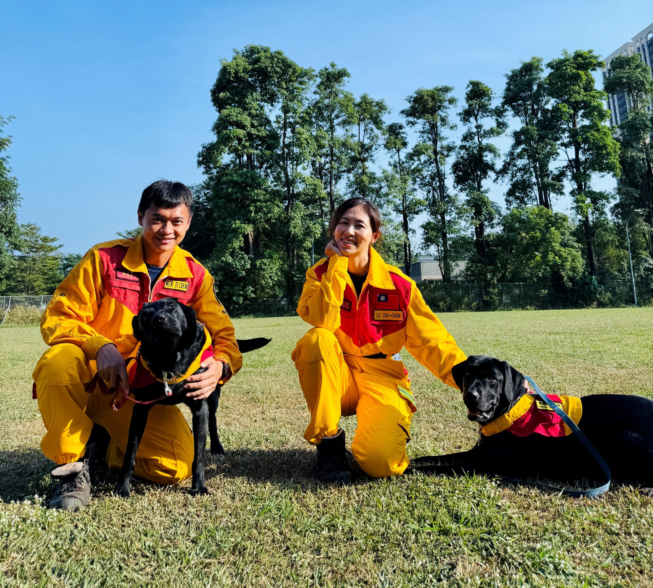 基隆搜救犬隊達標國際級