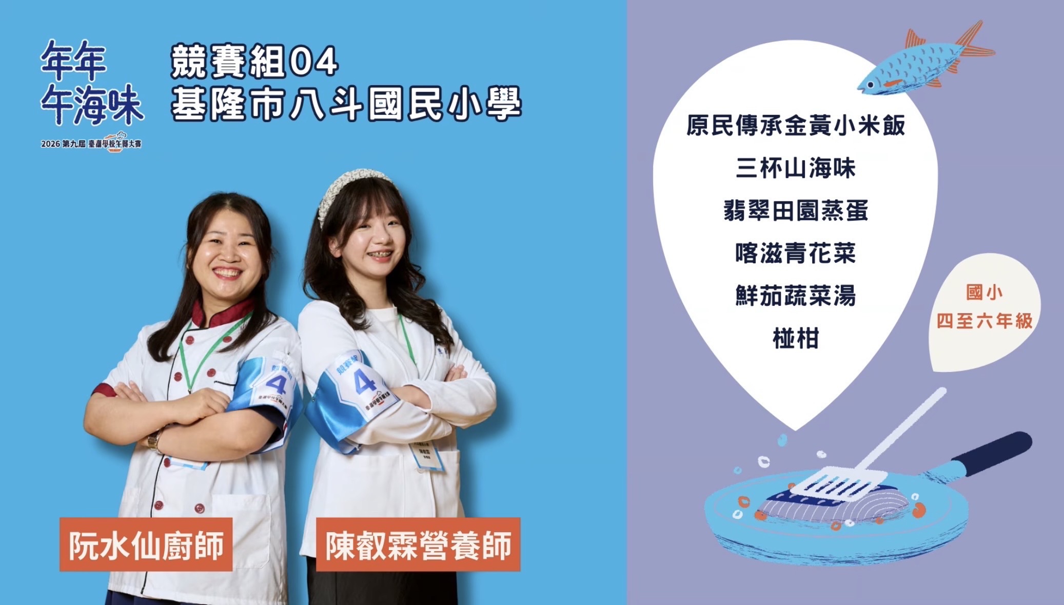 基隆八斗國小營養午餐奪全國雙獎